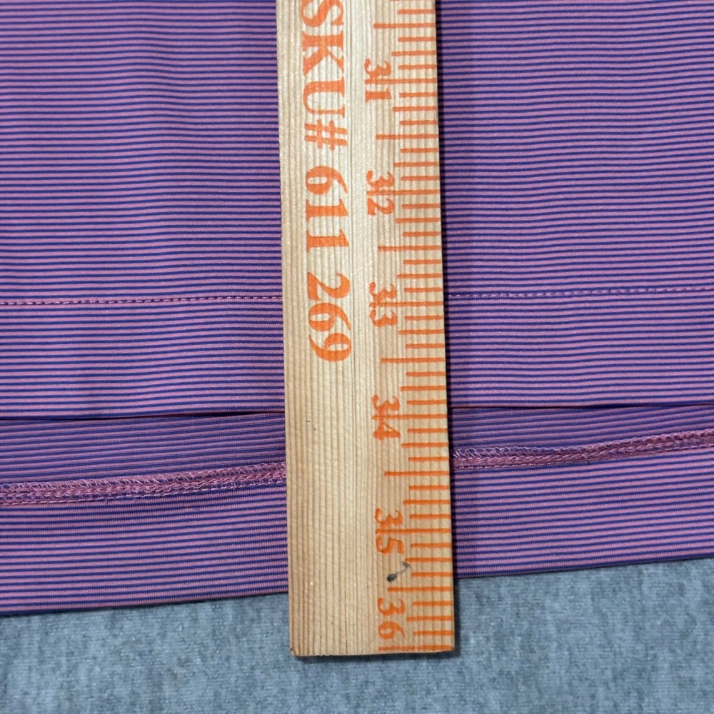 Vineyard Vines Mens XL Performance Polo Shirt Pink Purple Stripe Short Sleeve - Picture 4 of 8